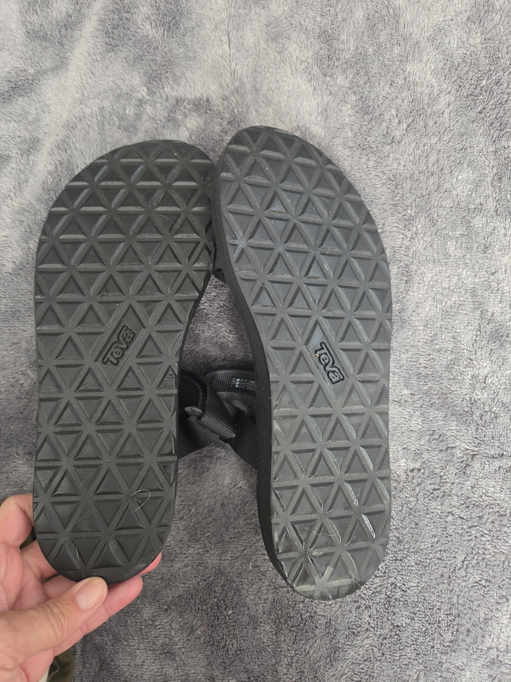 Teva Black Outdoor Strappy Sandals - Picture 2 of 6